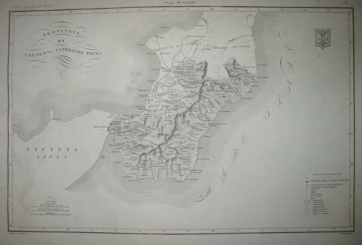 Zuccagni-Orlandini Attilio (1784-1872) Provincia di Calabria ulteriore prima 1844 Firenze